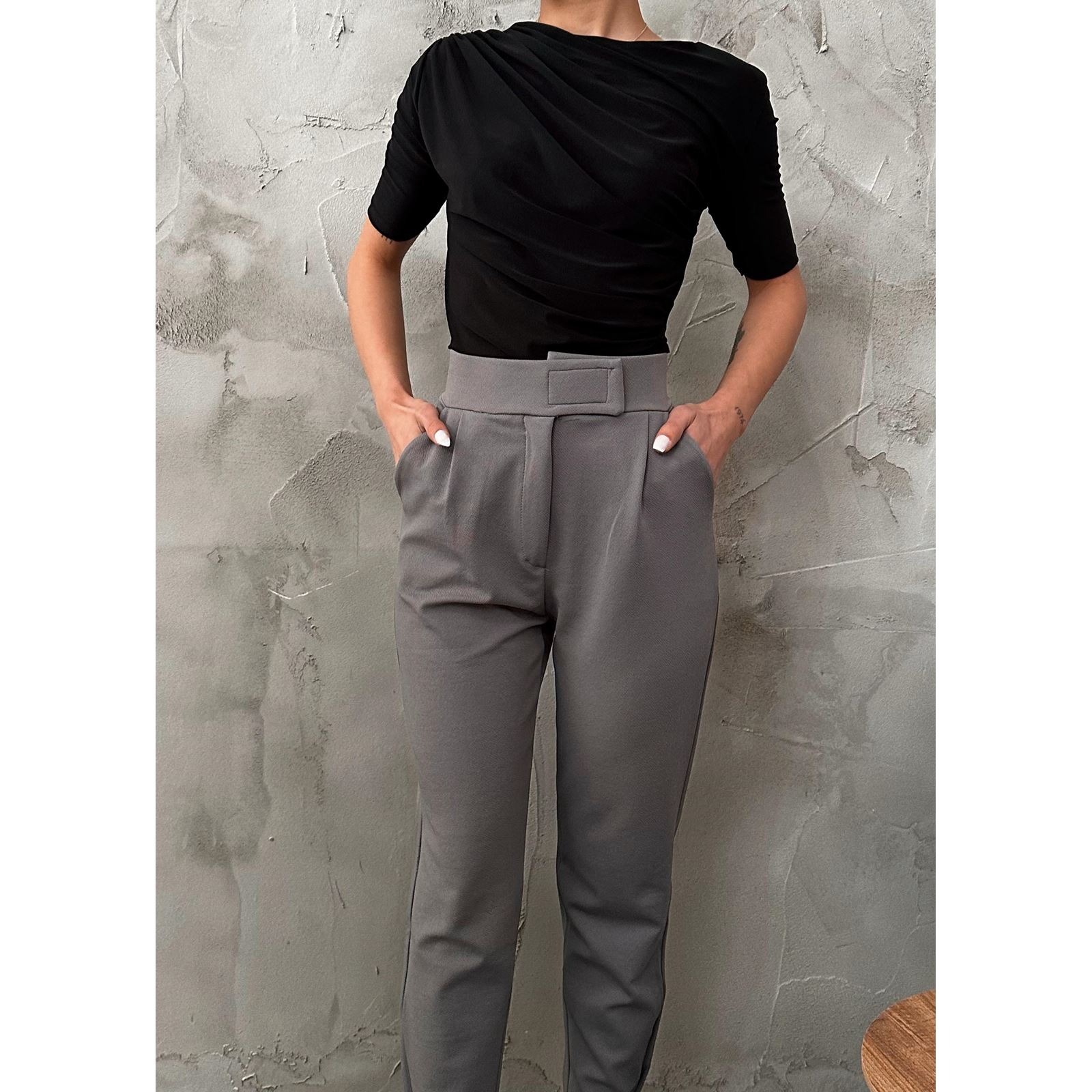 Siyah Sandy Yarım Kol Bluz