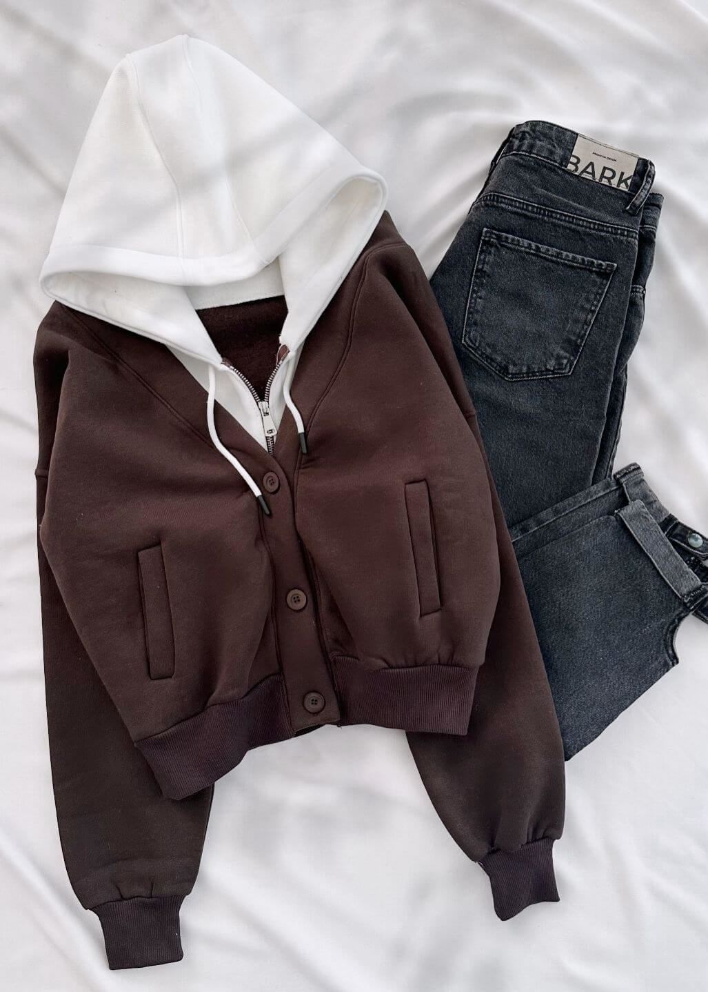 Kahverengi Mlnj  3 İplik Ceket