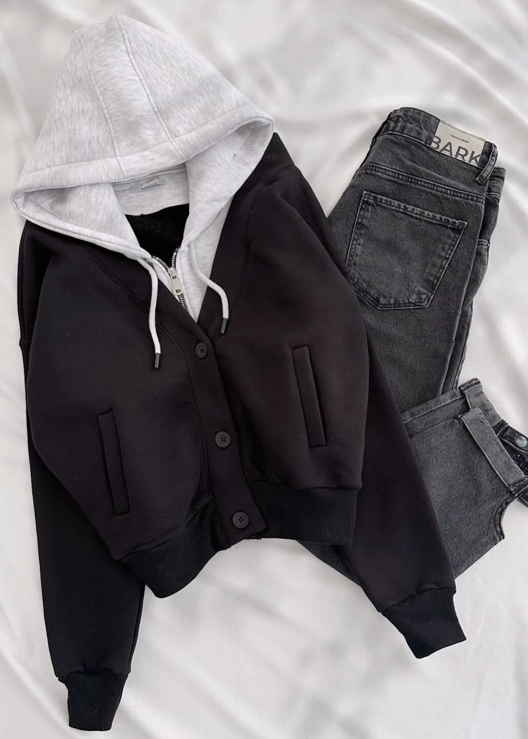 Siyah Mlnj  3 İplik Ceket