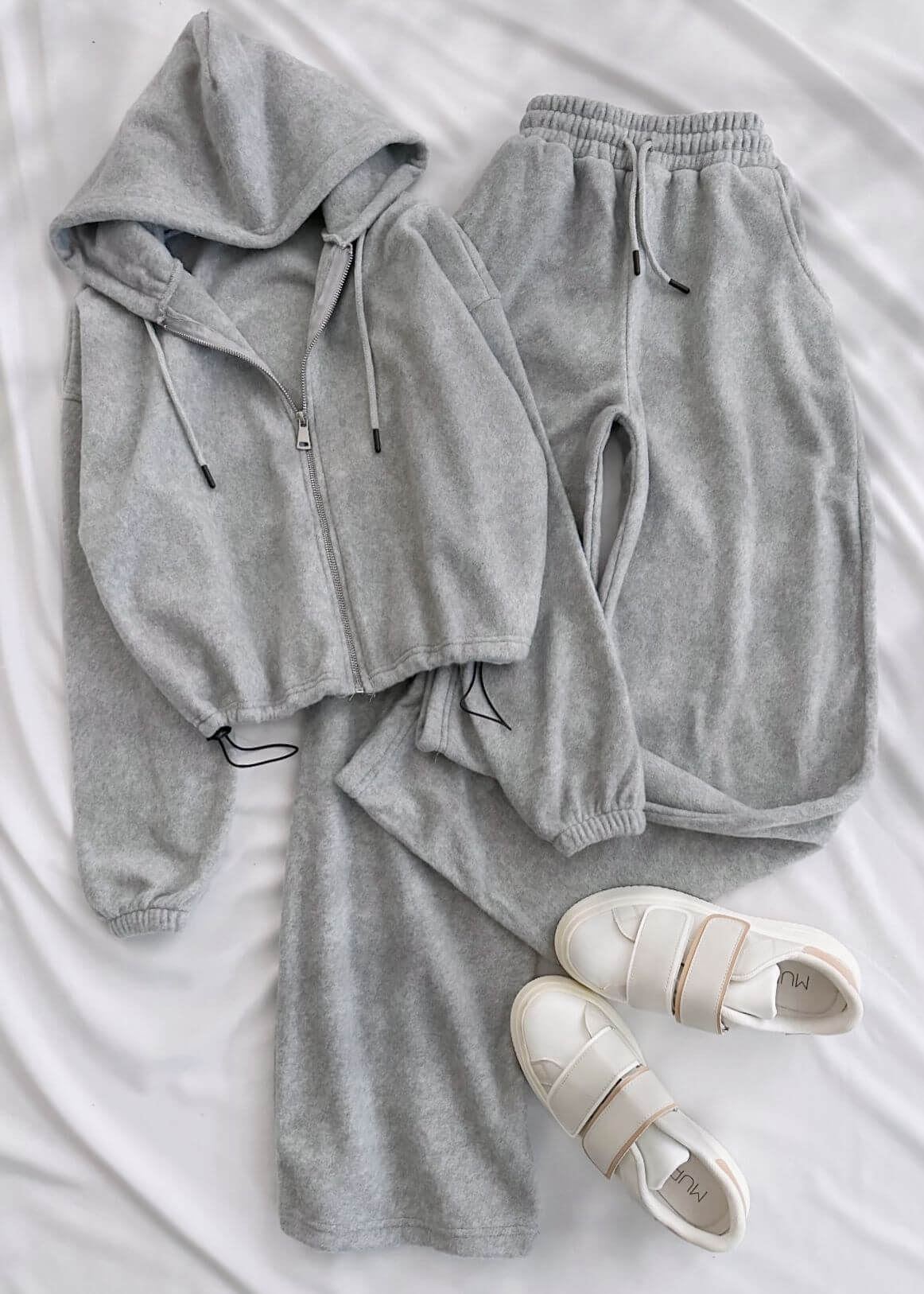 Gri Polar Bel Stoperli Takım