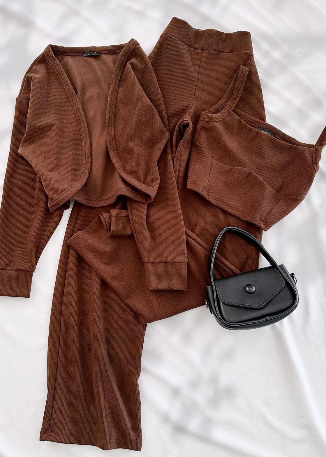 Kahverengi 3'Lü Takım