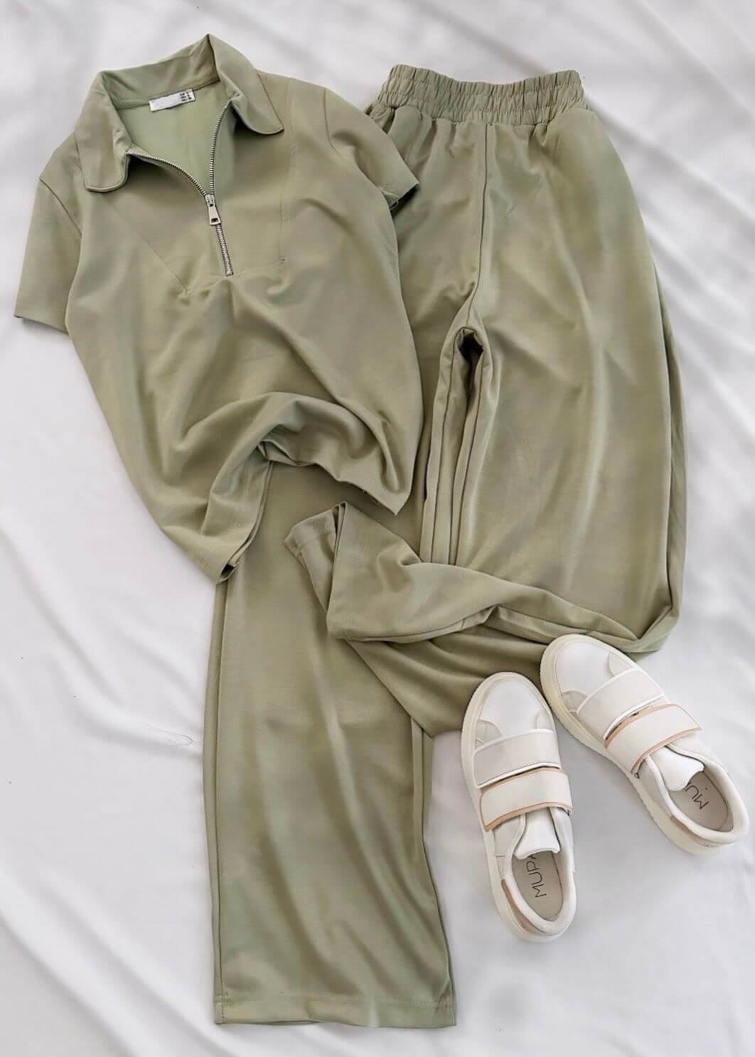 Yeşil Fermuar Detay Oysh Takım