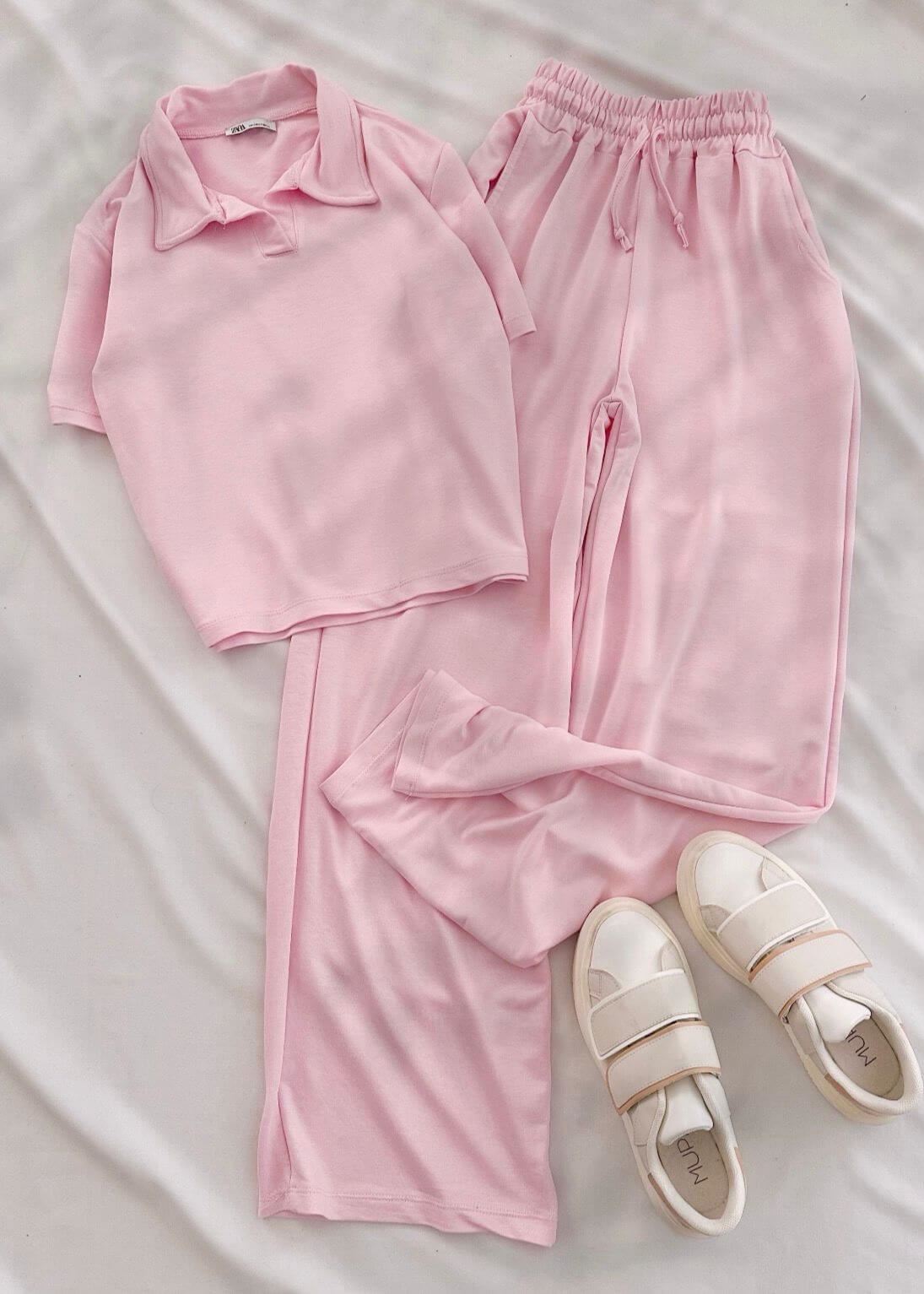 Pembe Polo Yaka Mlj Basic Takım