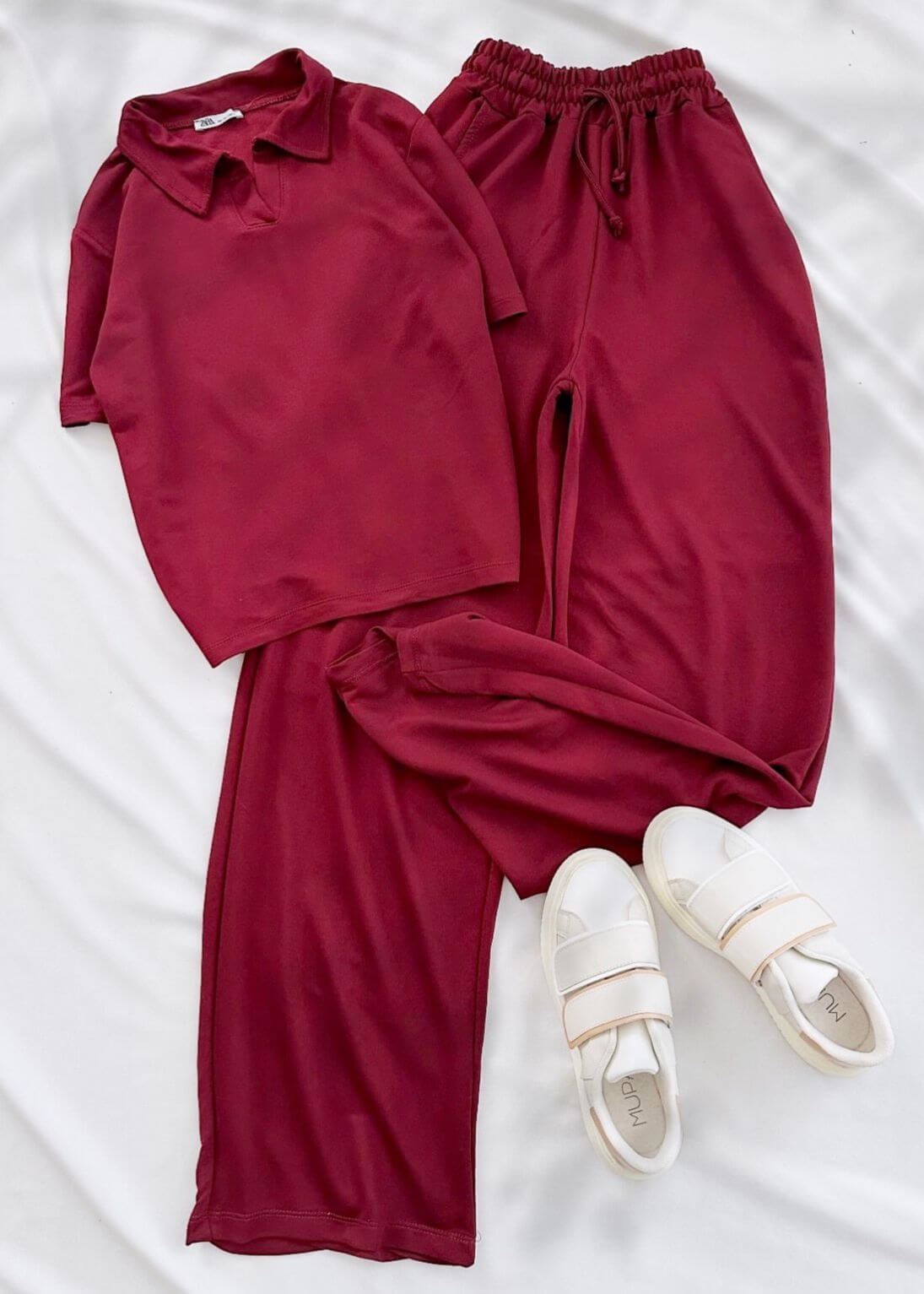 Bordo Polo Yaka Mlj Basic Takım