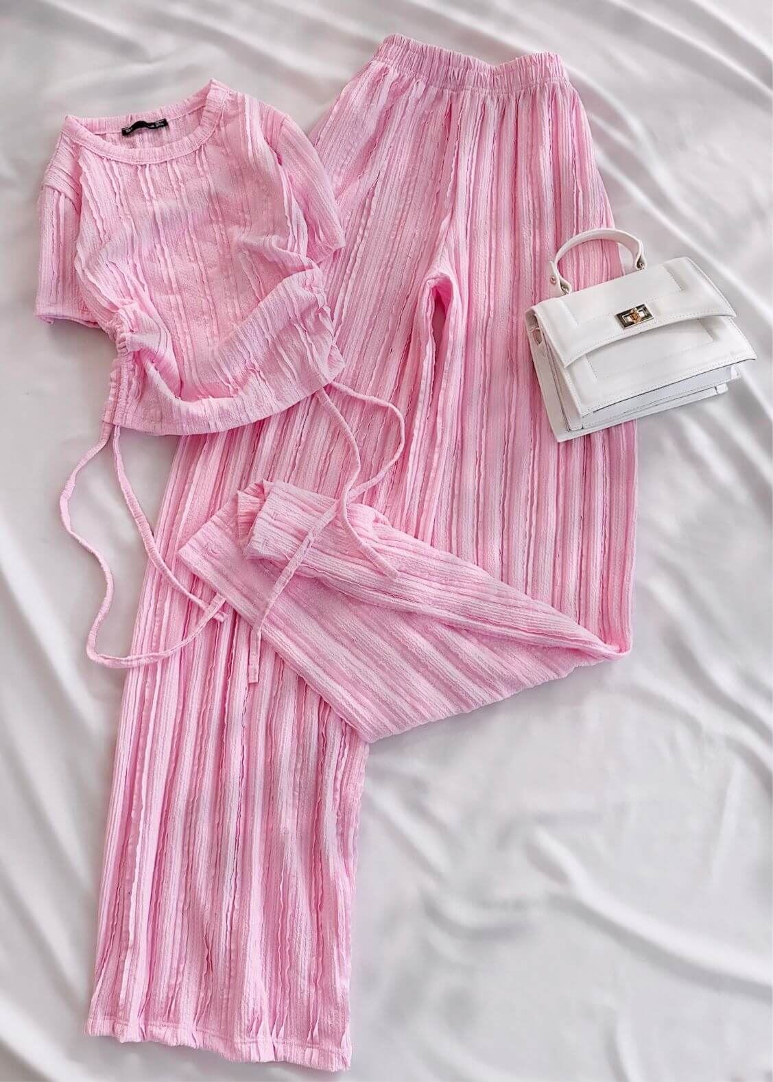 Pembe YS  Yan Büzgü Takım