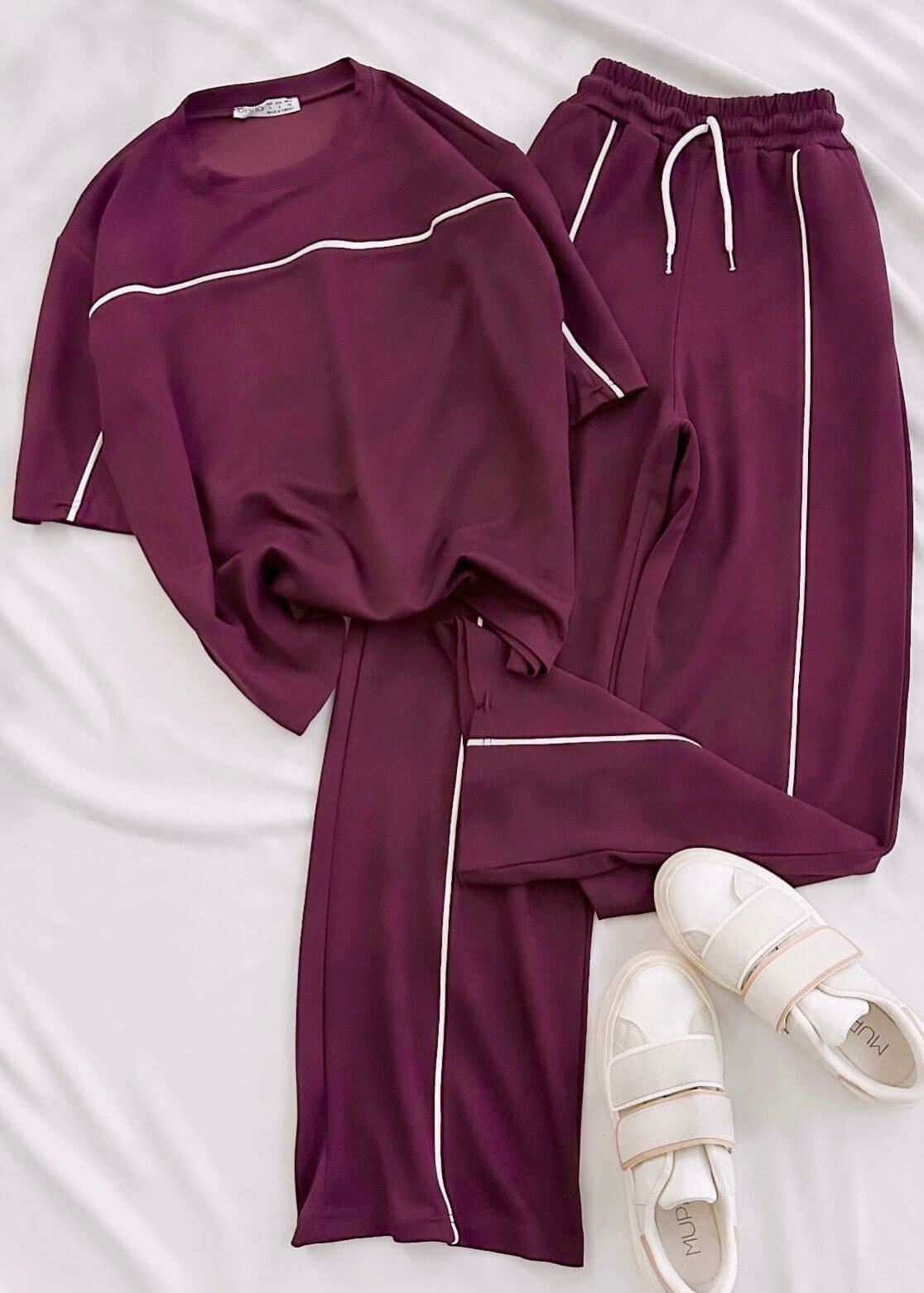 Bordo Biye Emj Modal Takım