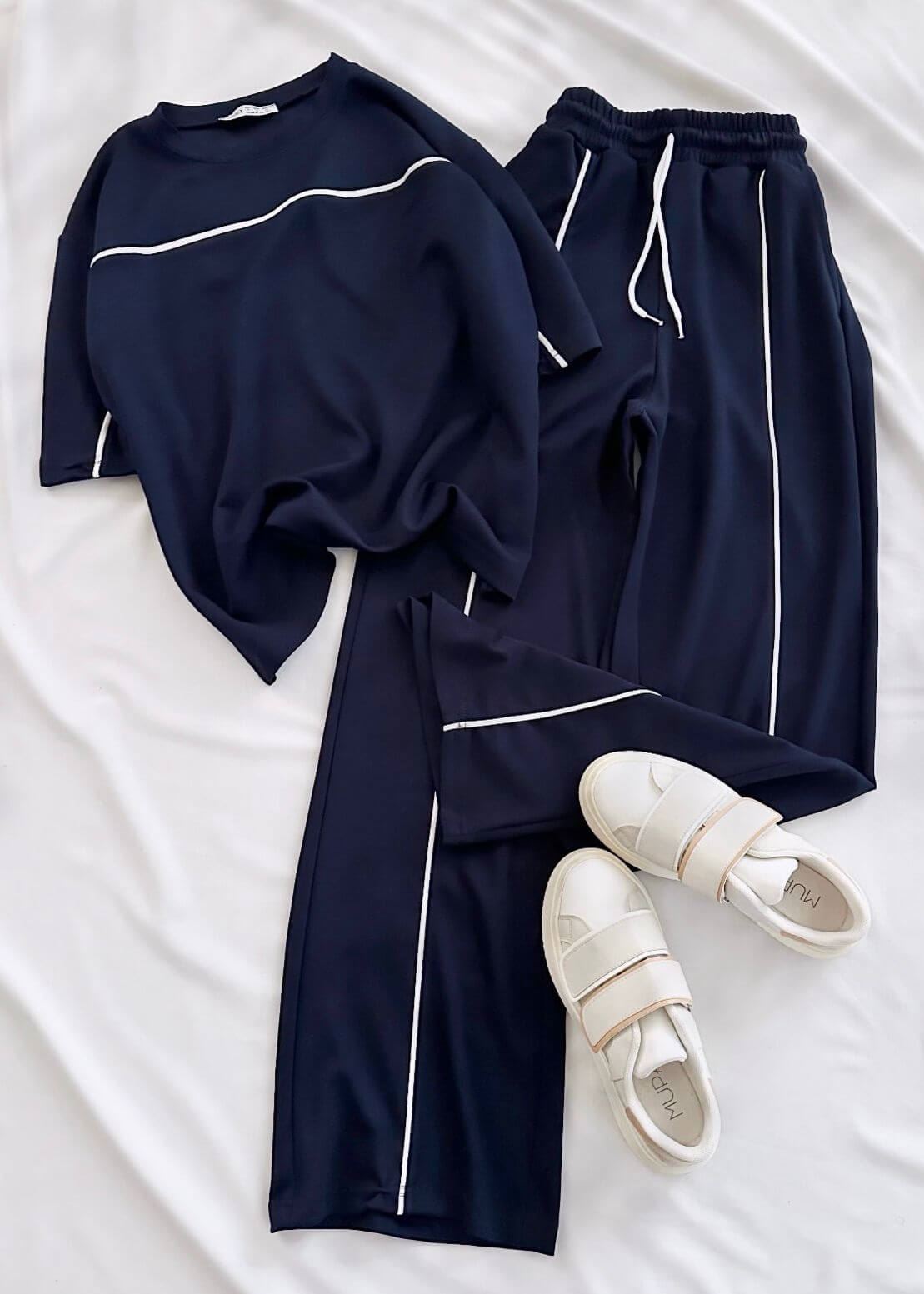 Lacivert Biye Emj Modal Takım