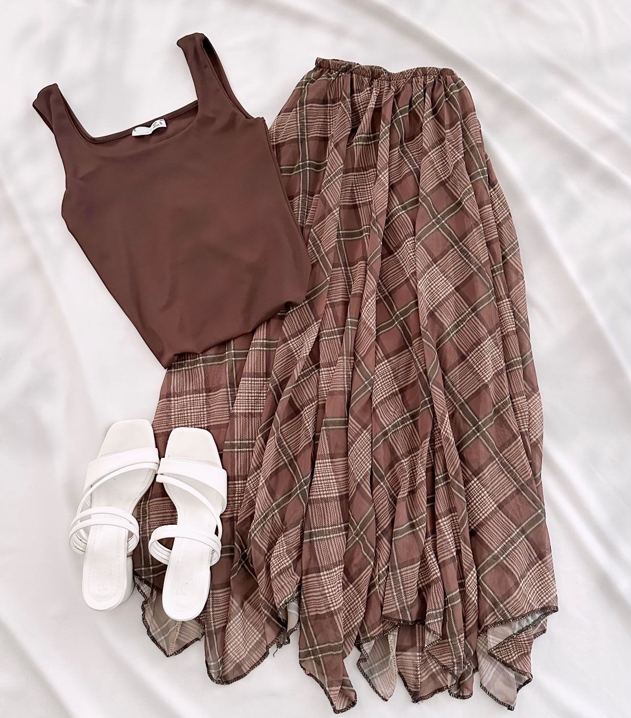 Kahverengi Ekose Asimetrik Kesim Etek