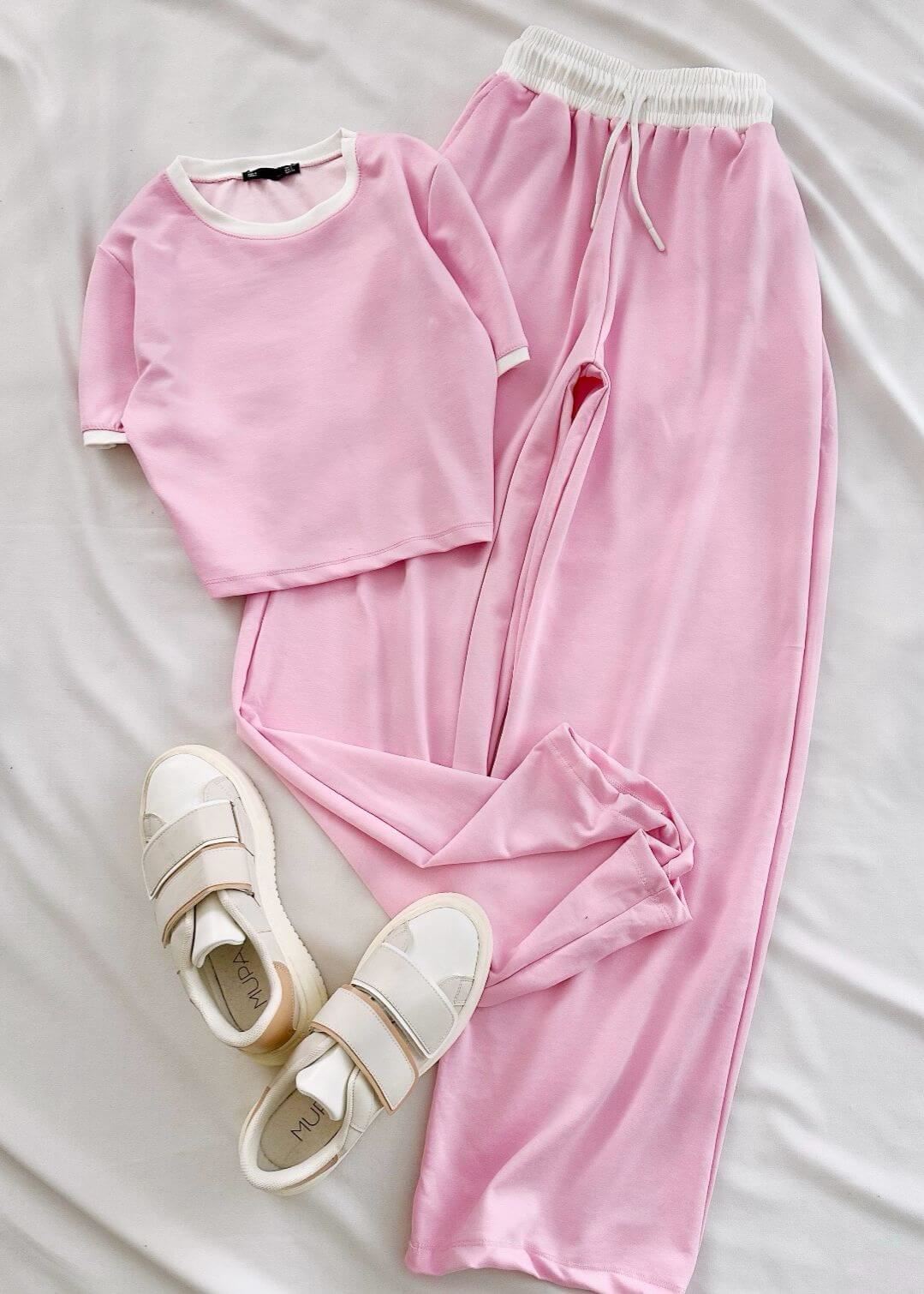 Pembe Boxer Biye Detay Takım