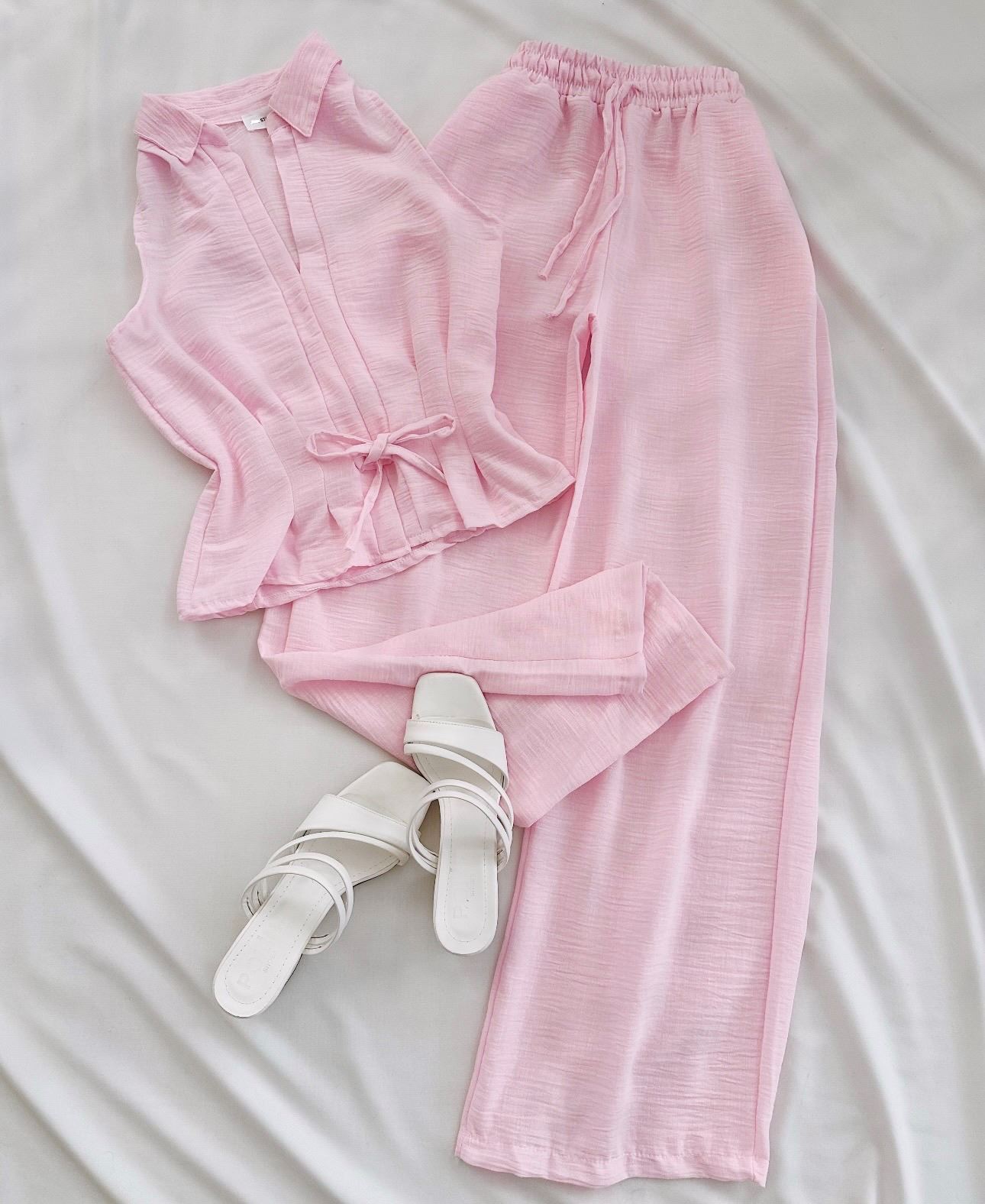 Pembe Pinterest Keten Takım