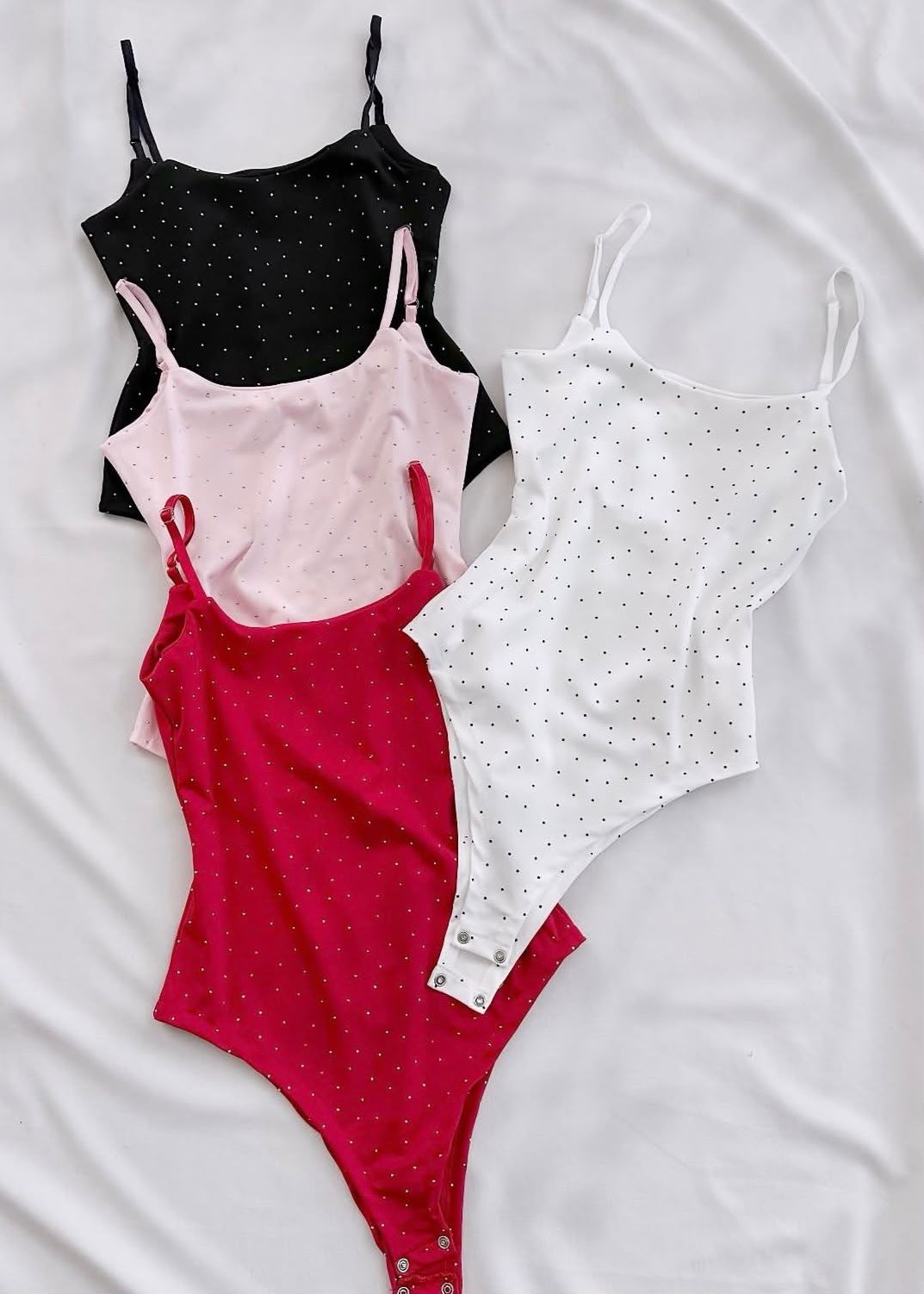 Kırmızı Taşlı Bodysuit