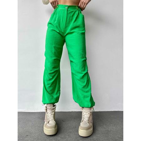 Yeşil Paraşüt Ayarlanabilir Pantolon
