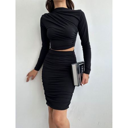 Siyah Sandy Cop Etek Takım