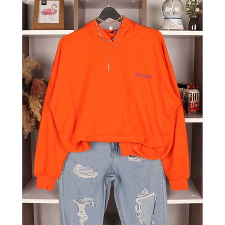 Turuncu Dragon Detay  Sweat