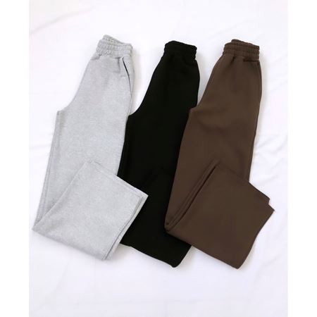 Kahverengi 3 İplik İspanyol Paça Eşofman