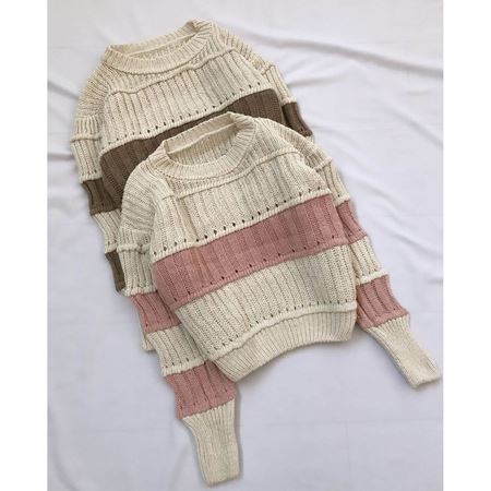 Kahverengi Örme Triko Kazak