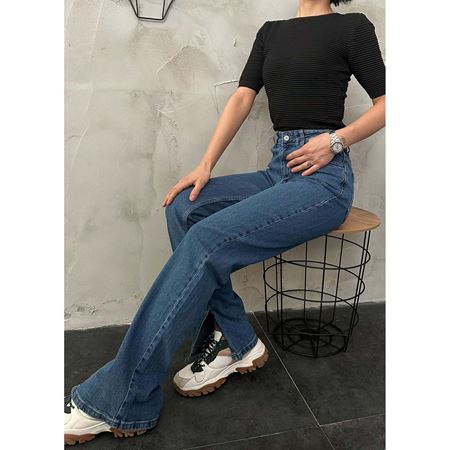 Siyah Fitilli Yarım Kol Triko