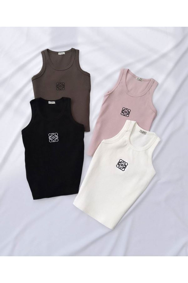 Siyah Desenli Atlet Crop