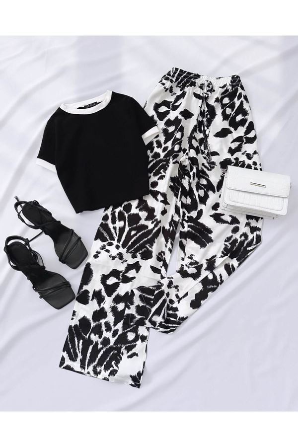 Siyah Basic Biyeli Crop