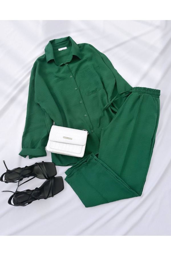 Yeşil Gömlek  Pantolon Takım