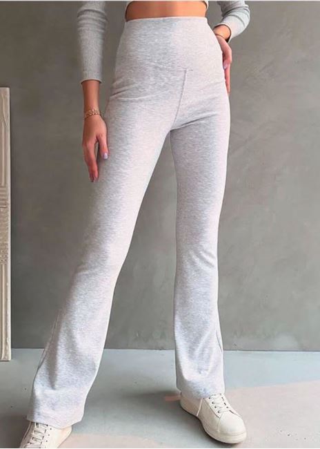 Gri Tayt İspanyol Paça Eşofman