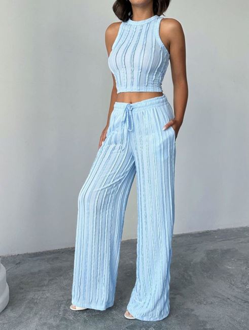 Mavi Halter Yaka Takım