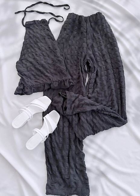 Antrasit Popup Gofre Takım