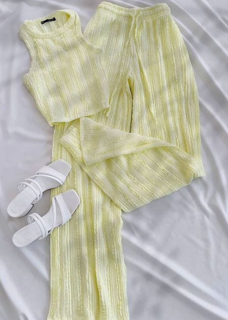 Sarı Halter Yaka Takım