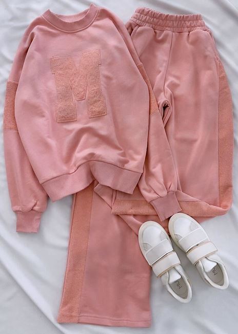 Pembe M Şardonlu Eşofman Takımı