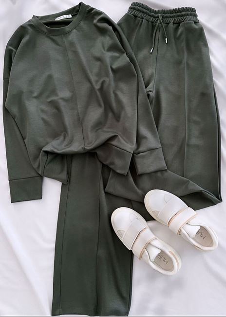 Yeşil Basic Modal Eşofman Takımı