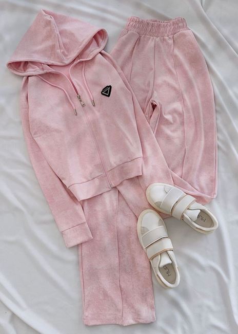 Pembe Fashion Yıkama Modal Eşofman Takımı