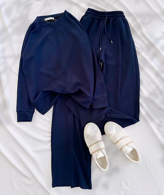 Lacivert Basic Modal Eşofman Takımı