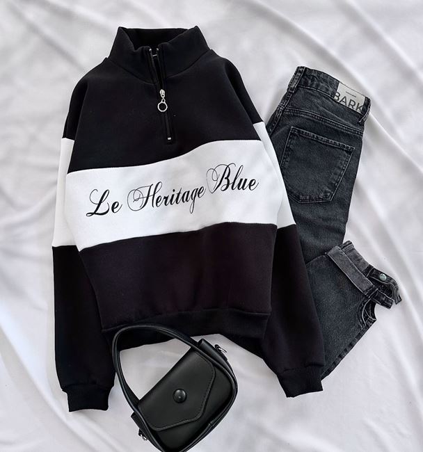 Siyah Lhb Çift Renk Sweat