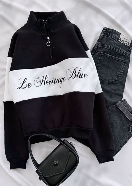Siyah Lhb Çift Renk Sweat