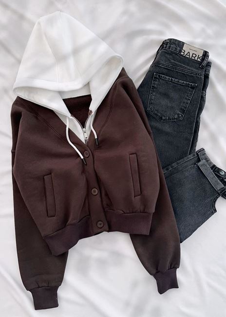 Kahverengi Mlnj  3 İplik Ceket