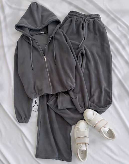 Antrasit Polar Bel Stoperli Takım