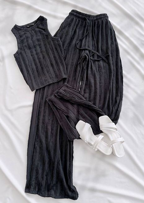 Siyah Halter Yaka Takım