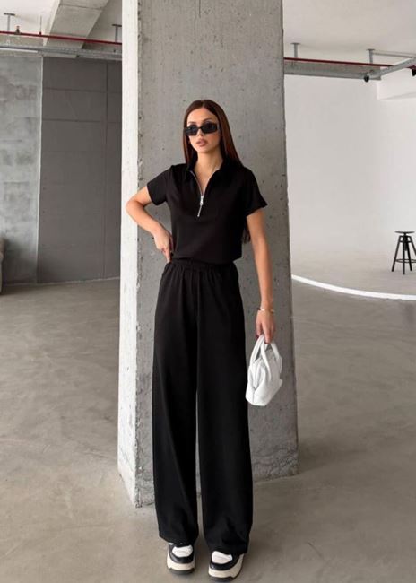 Siyah Fermuar Detay Oysh Takım