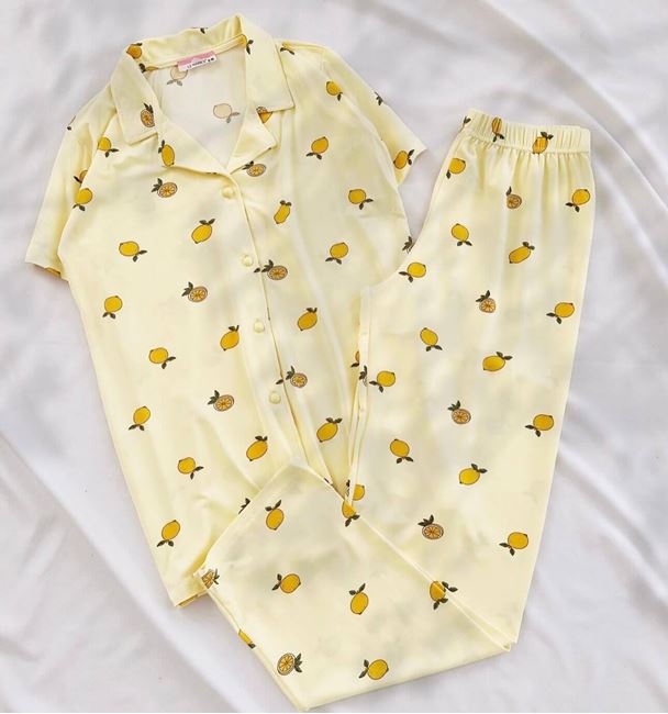 Sarı Limon Pijama Takımı