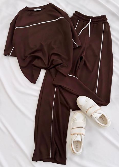 Kahverengi Biye Emj Modal Takım