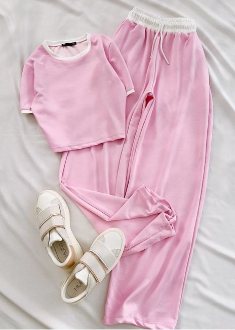 Pembe Boxer Biye Detay Takım