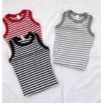 Siyah Çizgili Atlet Crop