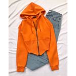 Turuncu Korse Bel Ceket