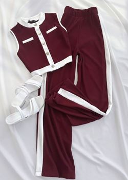 Bordo Atlet Kol Ottoman Takım