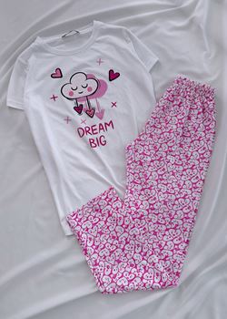 Beyaz Dream Pijama Takımı