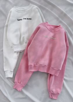 Pembe Sorry Sweat