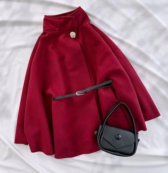 Bordo Kemer Detay Kaşe Panço