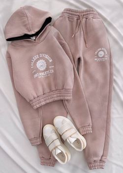 Pembe Athletic 3 İplik Eşofman Takımı