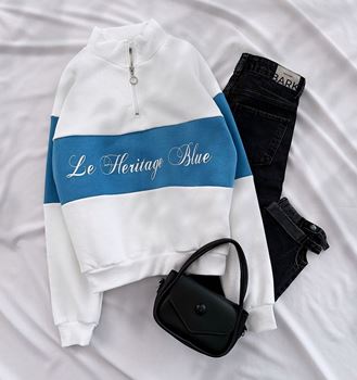 Beyaz Lhb Çift Renk Sweat 