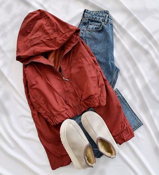 Kiremit Astarlı Bomber Ceket